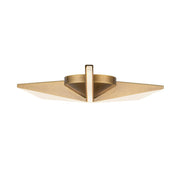 Kuzco Tachi FM64218-VB Flush Mount, 25W, Vintage Brass