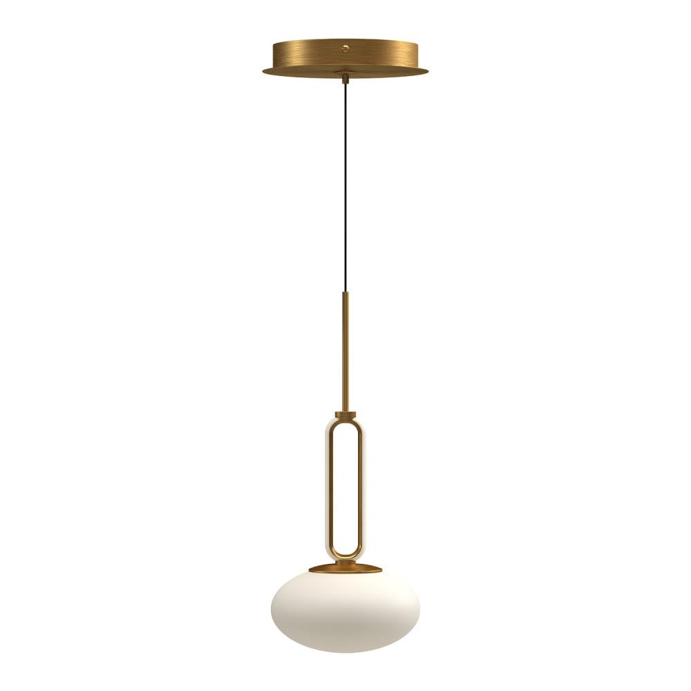 Kuzco Tavira PD29806-BG Pendant Light Fixture, UL Damp Rated, Brushed Gold