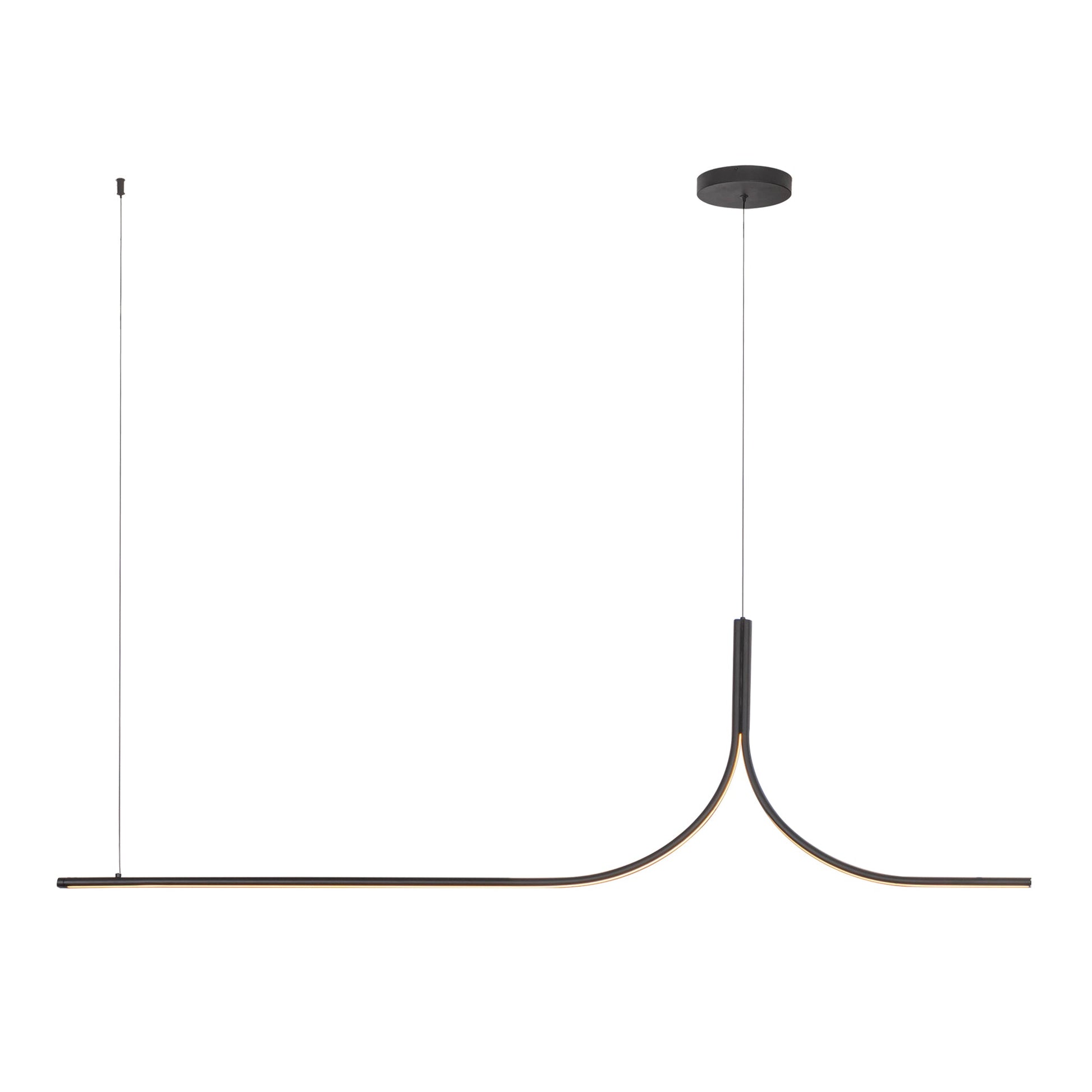 Kuzco Lighting LP17905 Black LED Linear Pendant, 30W Watt, Minimalist Design