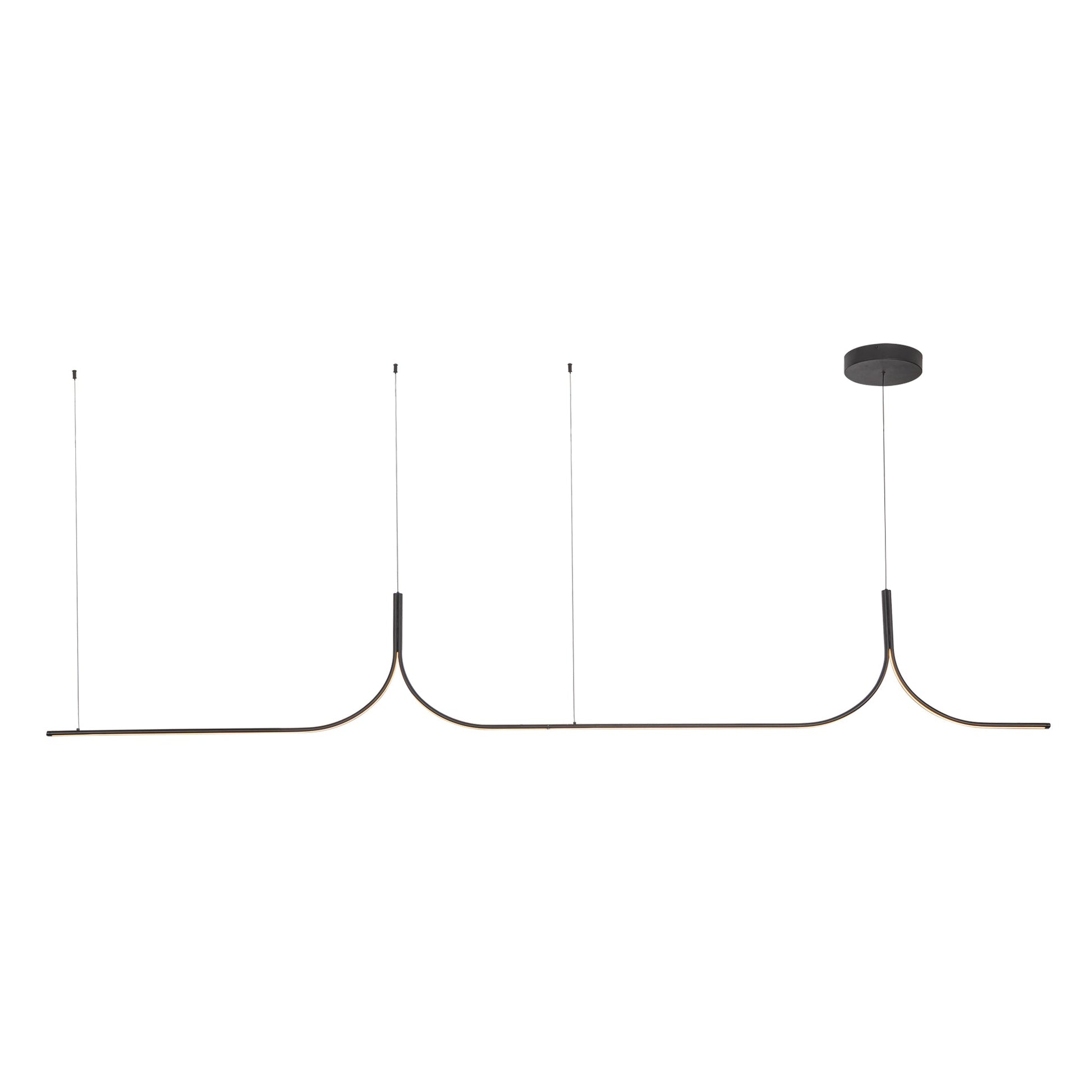 Kuzco Thread LP17910-BK-UNV-010 Linear Pendant, 60W, Customizable, Black