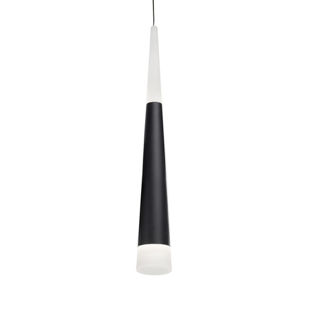 Kuzco Lighting 402501BK-LED Pendant, LED, Black, Chrome Finish