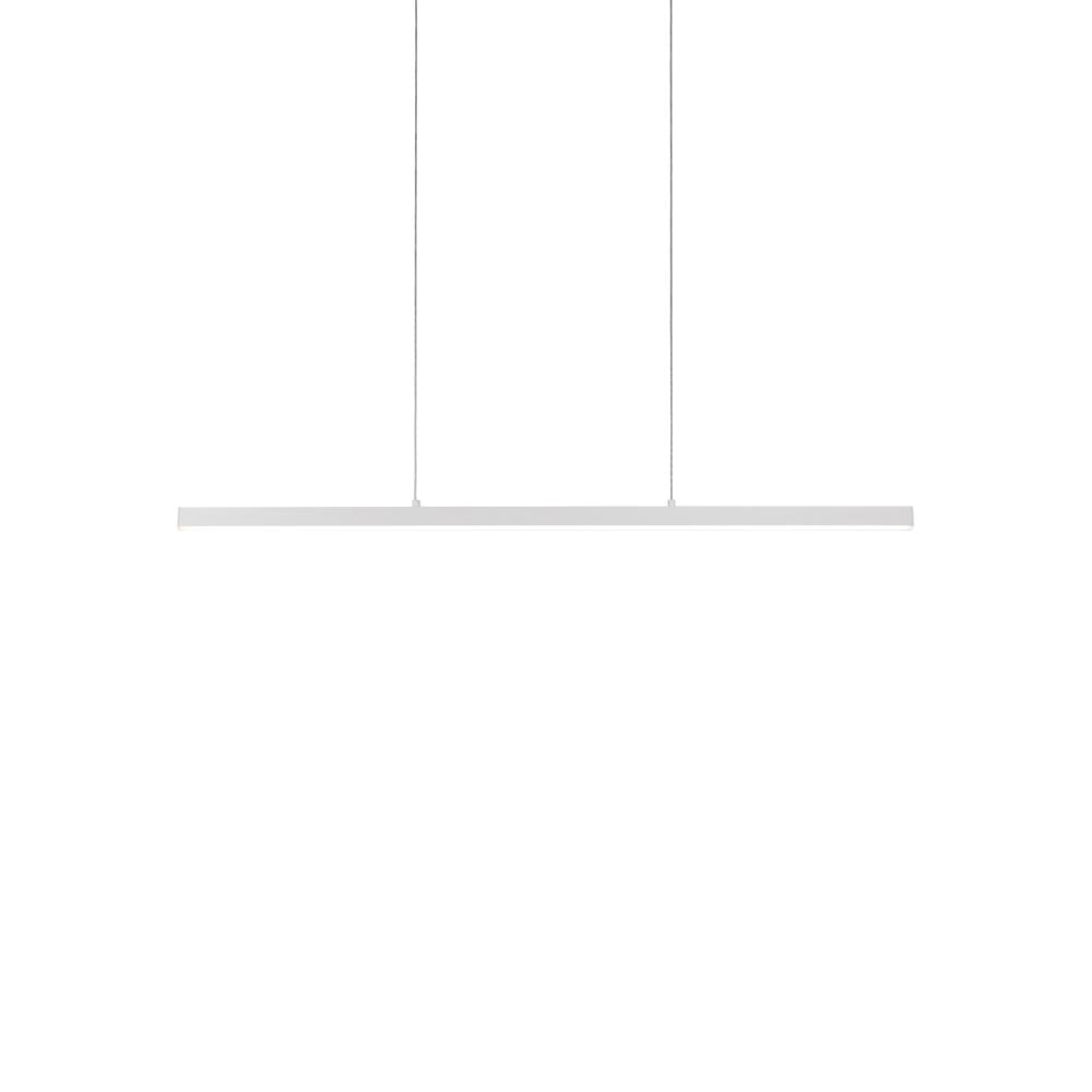 Kuzco Vega LP10345-WH Linear Pendant, 45-in, Slim Design, White