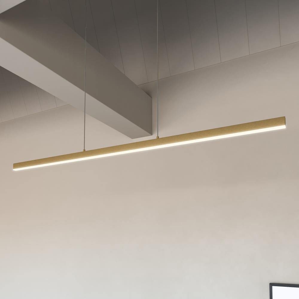 Kuzco Vega LP10356-BG-2700K Linear Pendant, 38W Watt, Brushed Gold