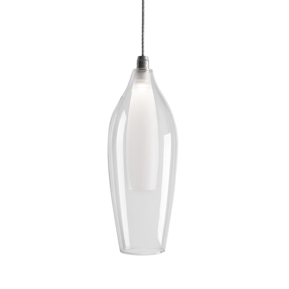 Kuzco PD3004 Victoria 4-in LED Pendant, Damp Rated, Chrome