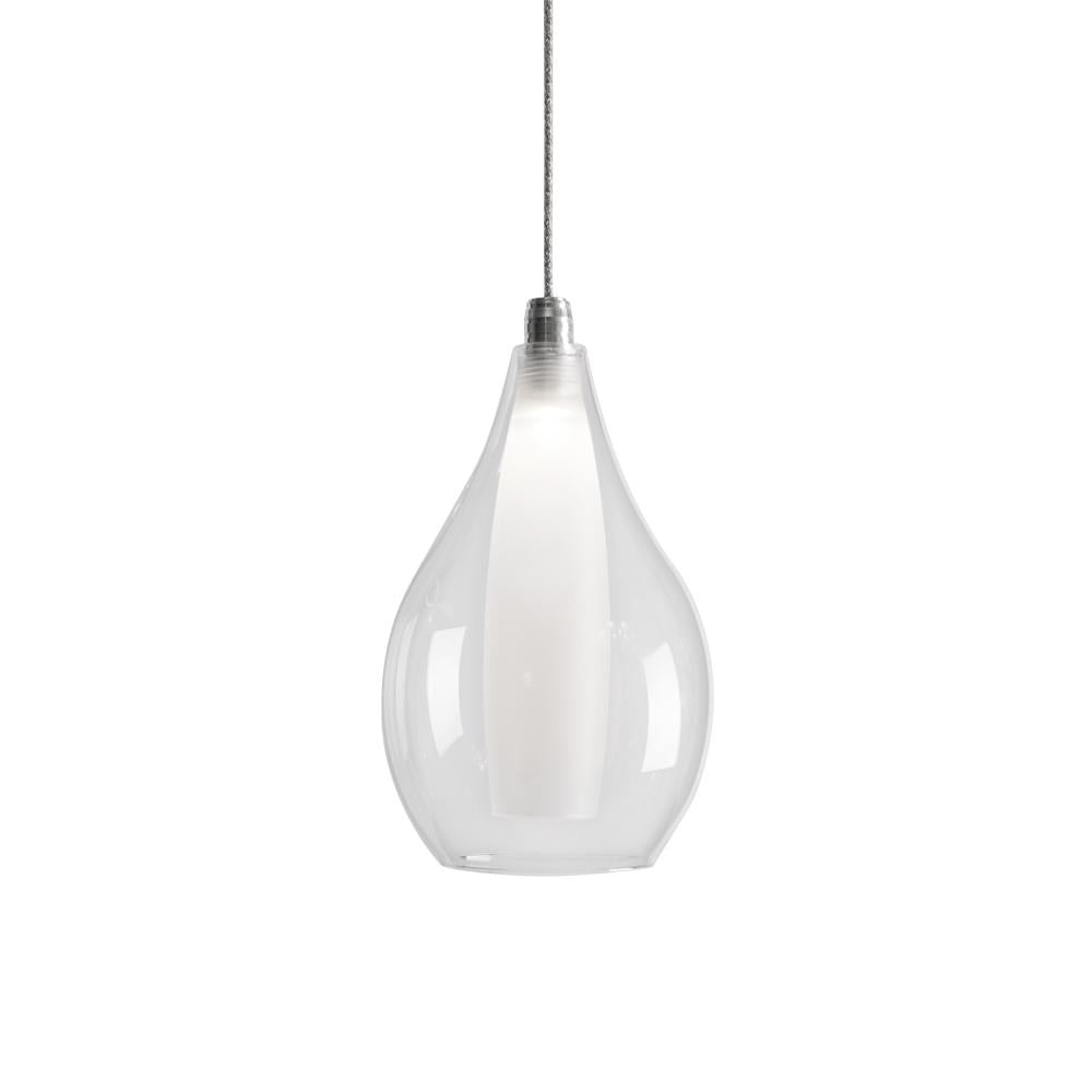 Kuzco PD3005 Victoria 5-in Pendant Light Fixture, UL Damp Rated, Chrome