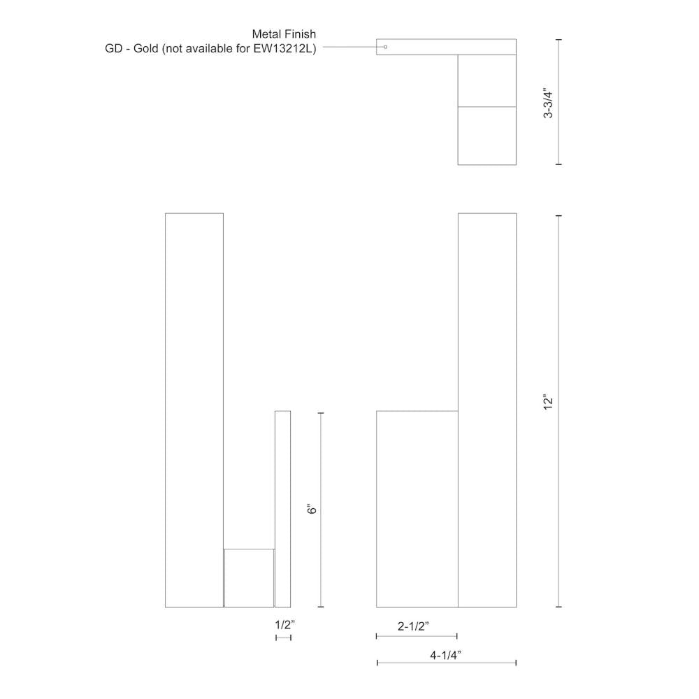 Kuzco Lighting Inc. WARNER EW13212R-BN Exterior Transitional - Brushed Nickel