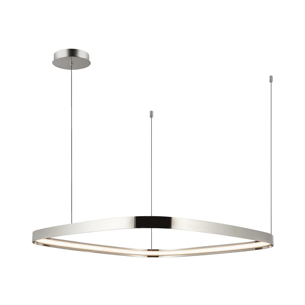 Kuzco Yukon PD78031-PN LED Pendant, UL Listed, Polished Nickel