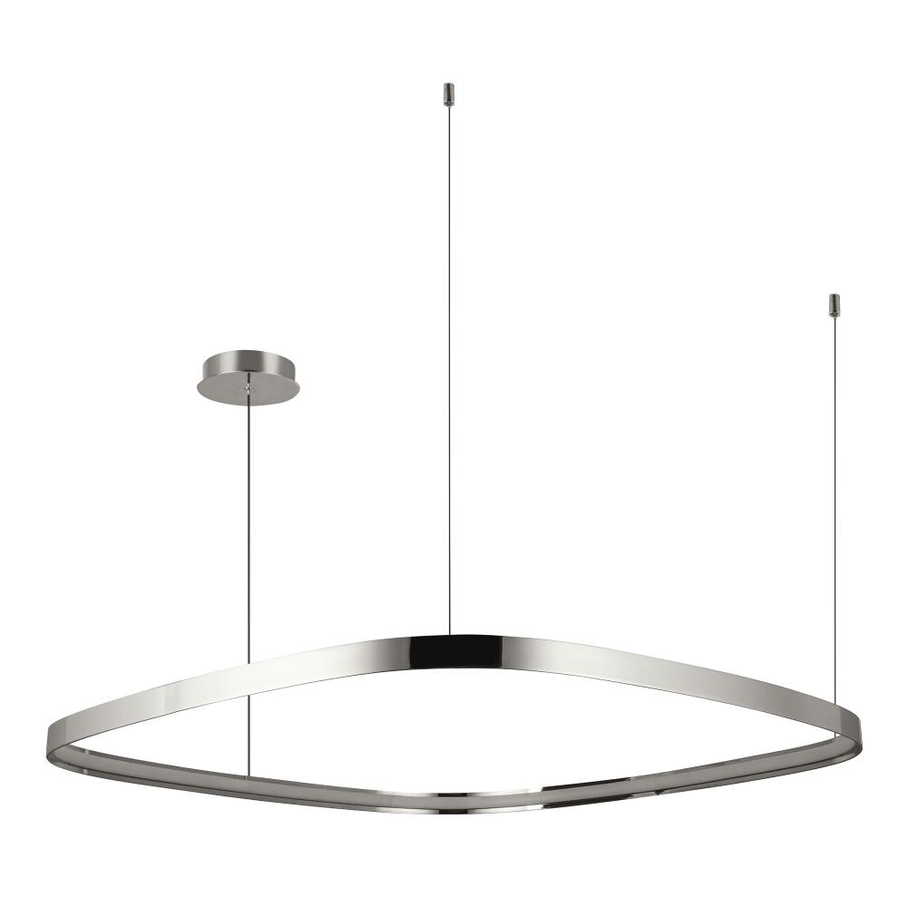 Kuzco Yukon PD78040-PN Pendant Light, UL Damp Rated, Polished Nickel