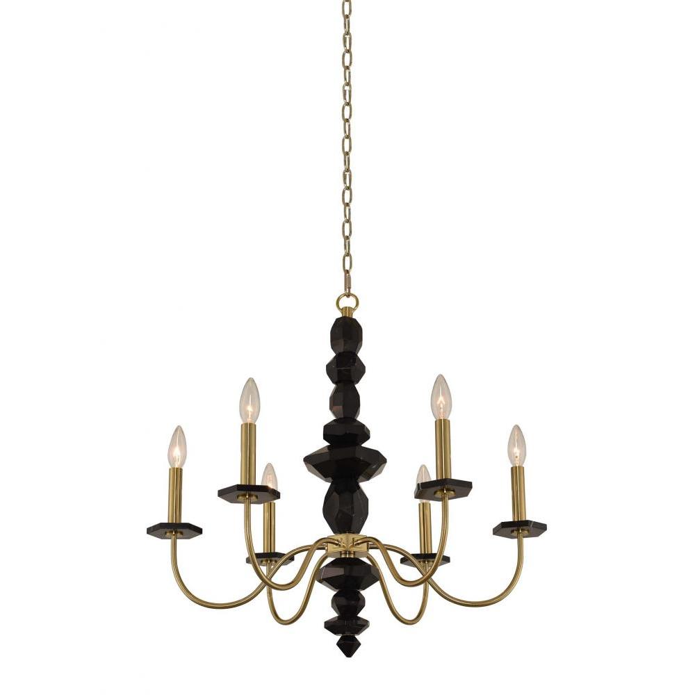 Piedra Luxury Crystal Chandelier – Brushed Brass