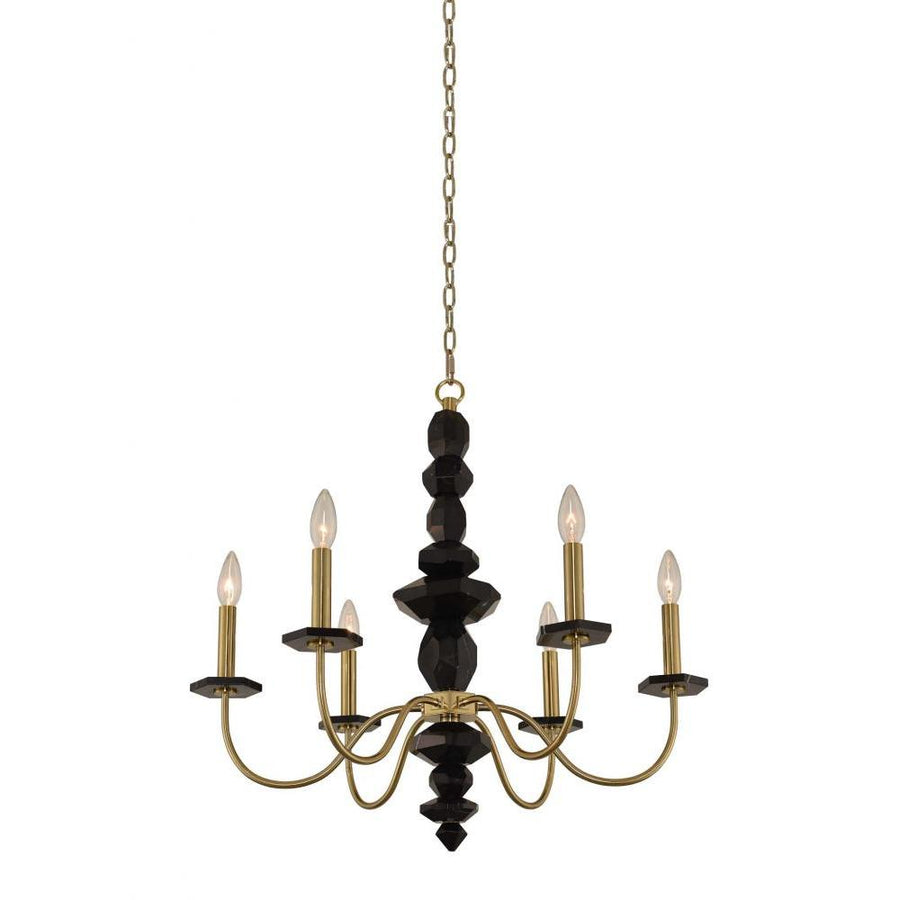 Piedra Luxury Crystal Chandelier – Brushed Brass