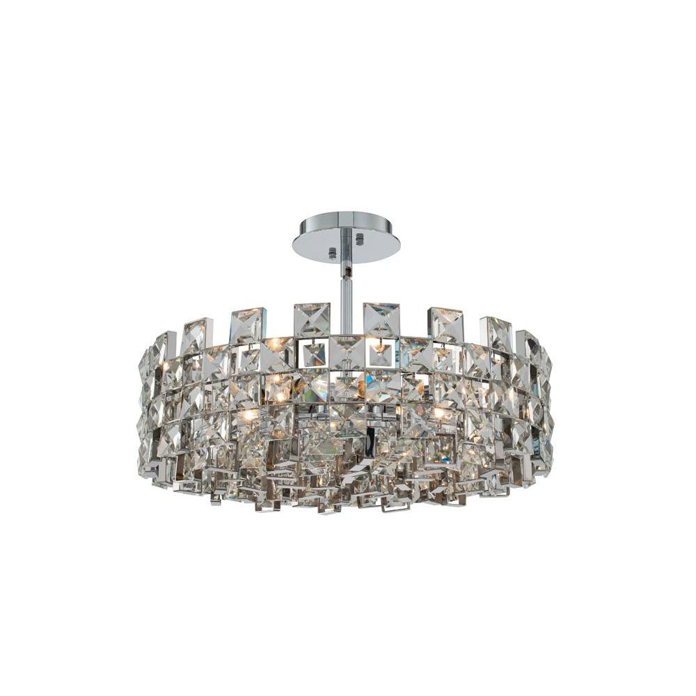 Piazze Luxury Crystal Pendant – Polished Chrome