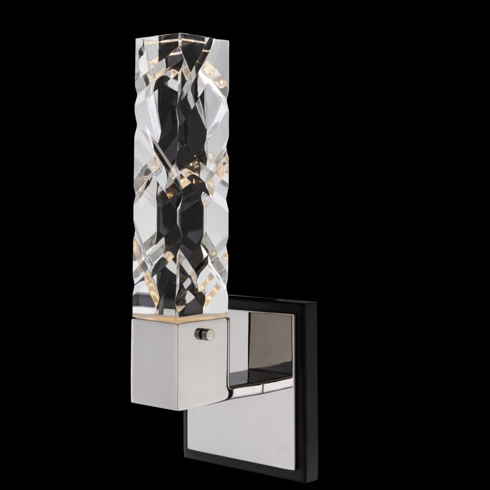 Serres Luxury Crystal Wall Sconce – Polished Nickel