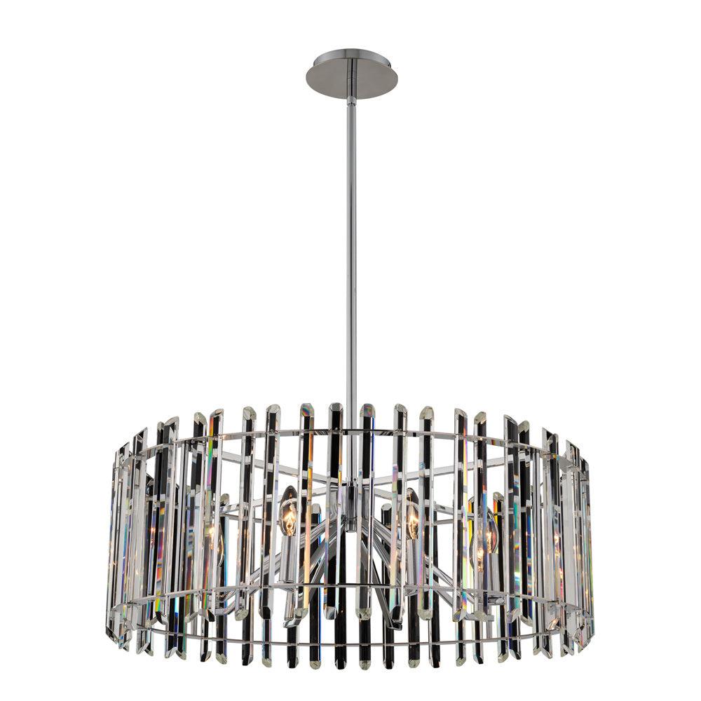 Viano Luxury Crystal Pendant – Polished Chrome