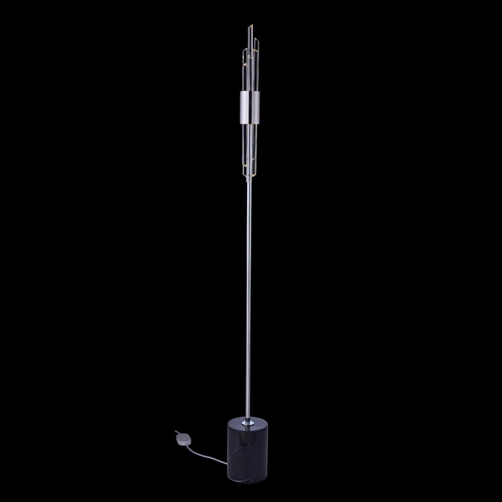 Lucca Luxury Crystal Floor Lamp – Polished Chrome