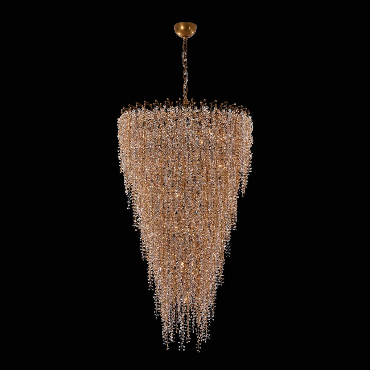 Fuji Foyer Entry Light Pendant Chandelier – True Brass