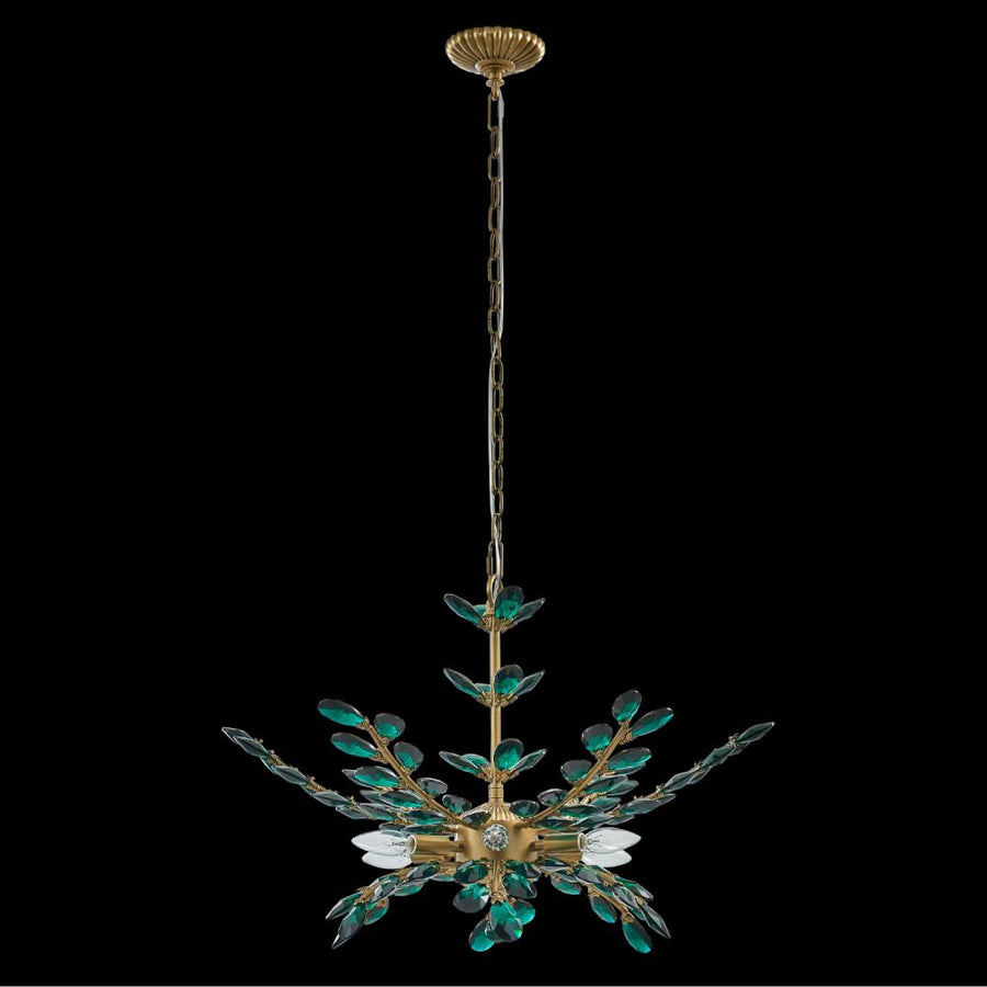 Alloro Luxury Crystal Pendant – Pewter