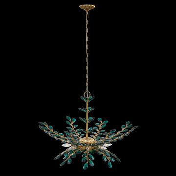 Alloro Luxury Crystal Pendant – True Brass