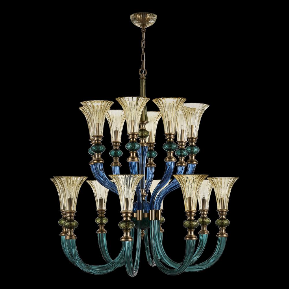 Tinta Luxury Crystal Chandelier – Winter Brass