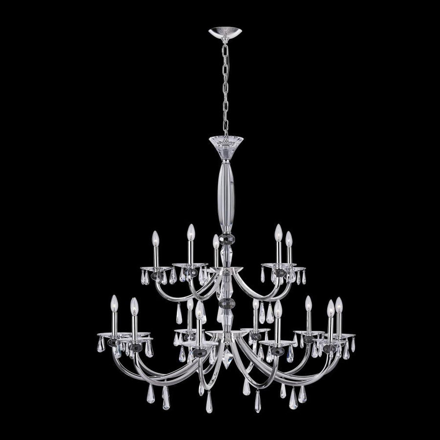 Passo Luxury Crystal Chandelier – Brushed Brass