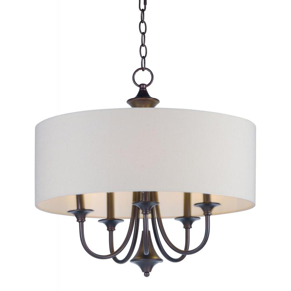 Maxim Lighting 10015OMOI Bongo 22 Inch 5 Light Pendant – Oil Rubbed Bronze