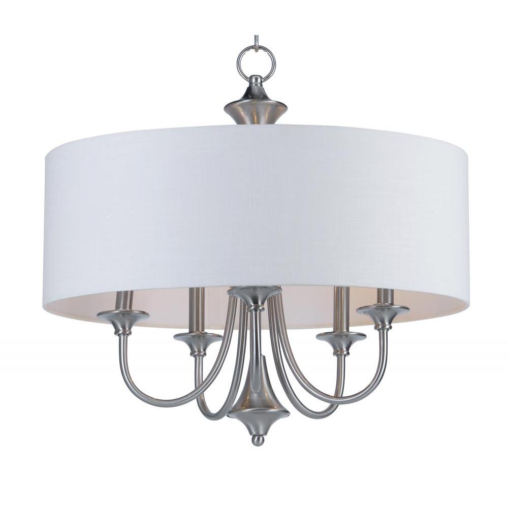 Maxim Lighting 10015WLSN Bongo 22 Inch 5 Light Pendant – Satin Nickel