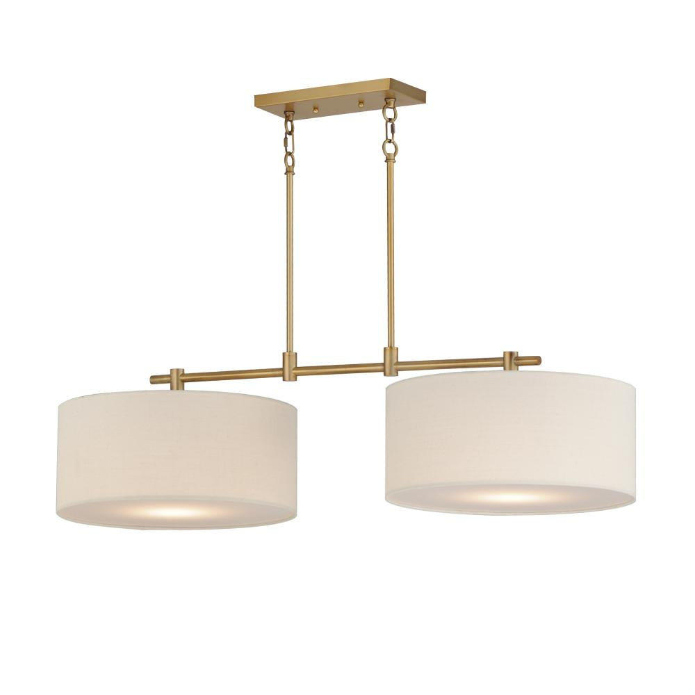 Maxim Lighting 10016OMNAB Bongo 42 Inch Linear Pendant – Natural Aged Brass