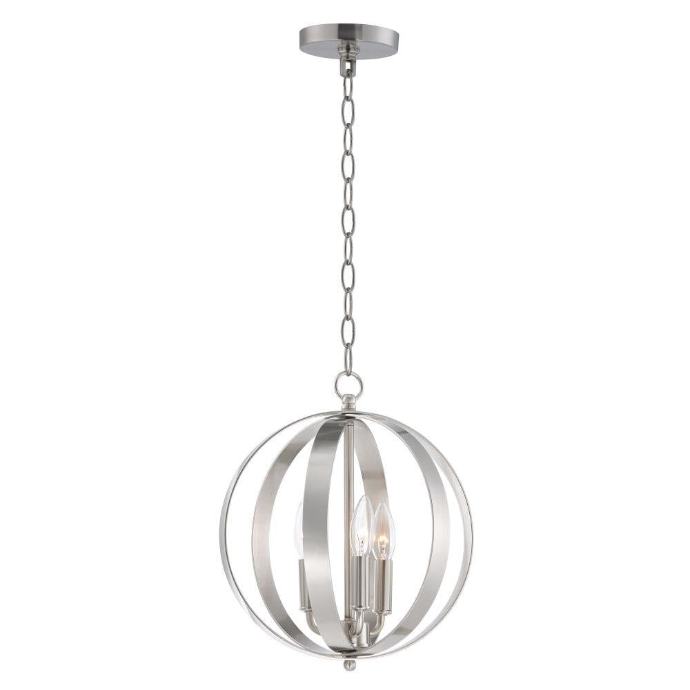 Maxim Lighting 10030SN Provident 12 Inch Semi Flush Mount Light – Satin Nickel