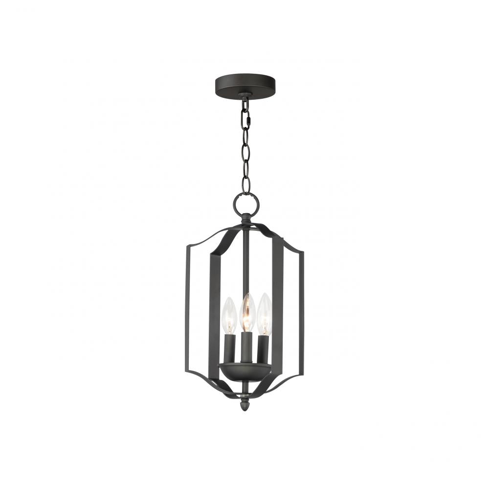 Maxim Lighting 10035BK Provident 10 Inch Semi Flush Mount Light – Black