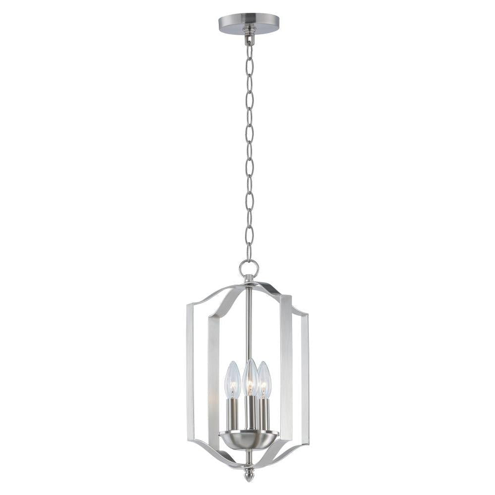 10 Inch Single Pendant – Satin Nickel
