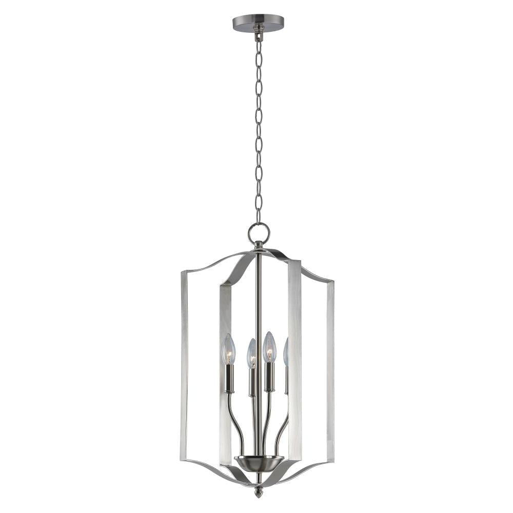 Maxim Lighting 10036SN Provident 15 Inch Semi Flush Mount Light – Satin Nickel