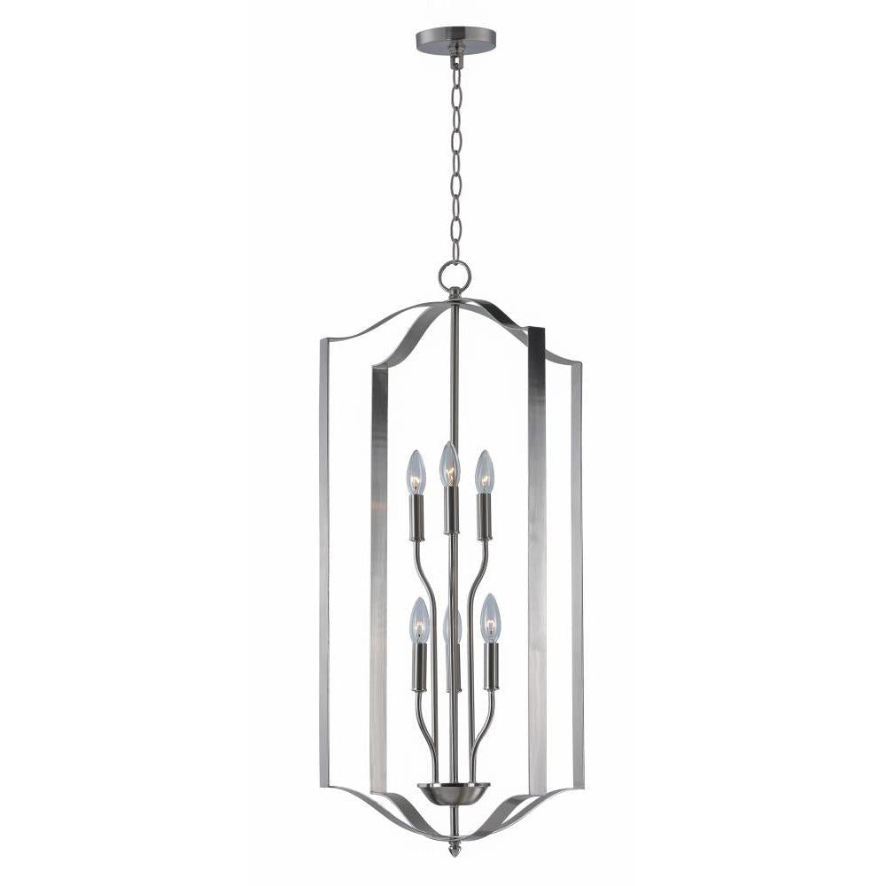 Maxim Lighting 10038SN Provident 18 Inch Semi Flush Mount Light – Satin Nickel