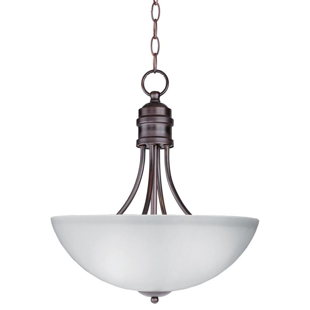 Maxim Lighting 10044FTOI Logan 15.5 Inch Invert Bowl Pendant – Oil Rubbed Bronze