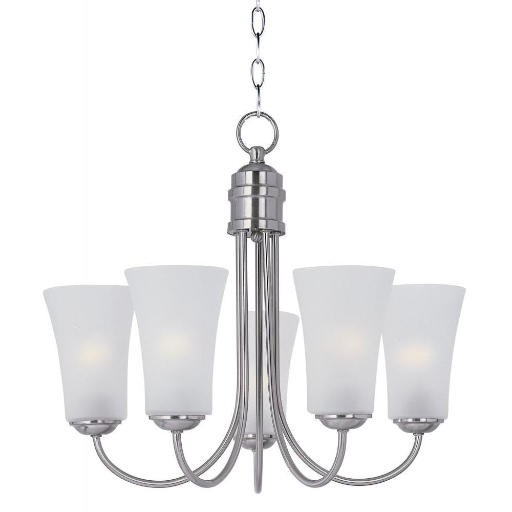 Maxim Lighting 10045FTSN Logan 20 Inch Semi Flush Mount Light – Satin Nickel