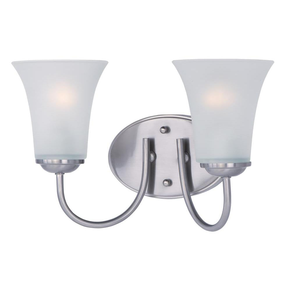 Maxim Lighting 10052FTSN Logan 14 Inch Bathroom Vanity - Satin Nickel
