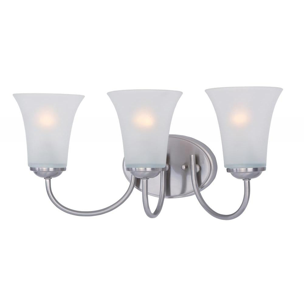 Maxim Lighting 10053FTSN Logan 19 Inch Bathroom Vanity - Satin Nickel