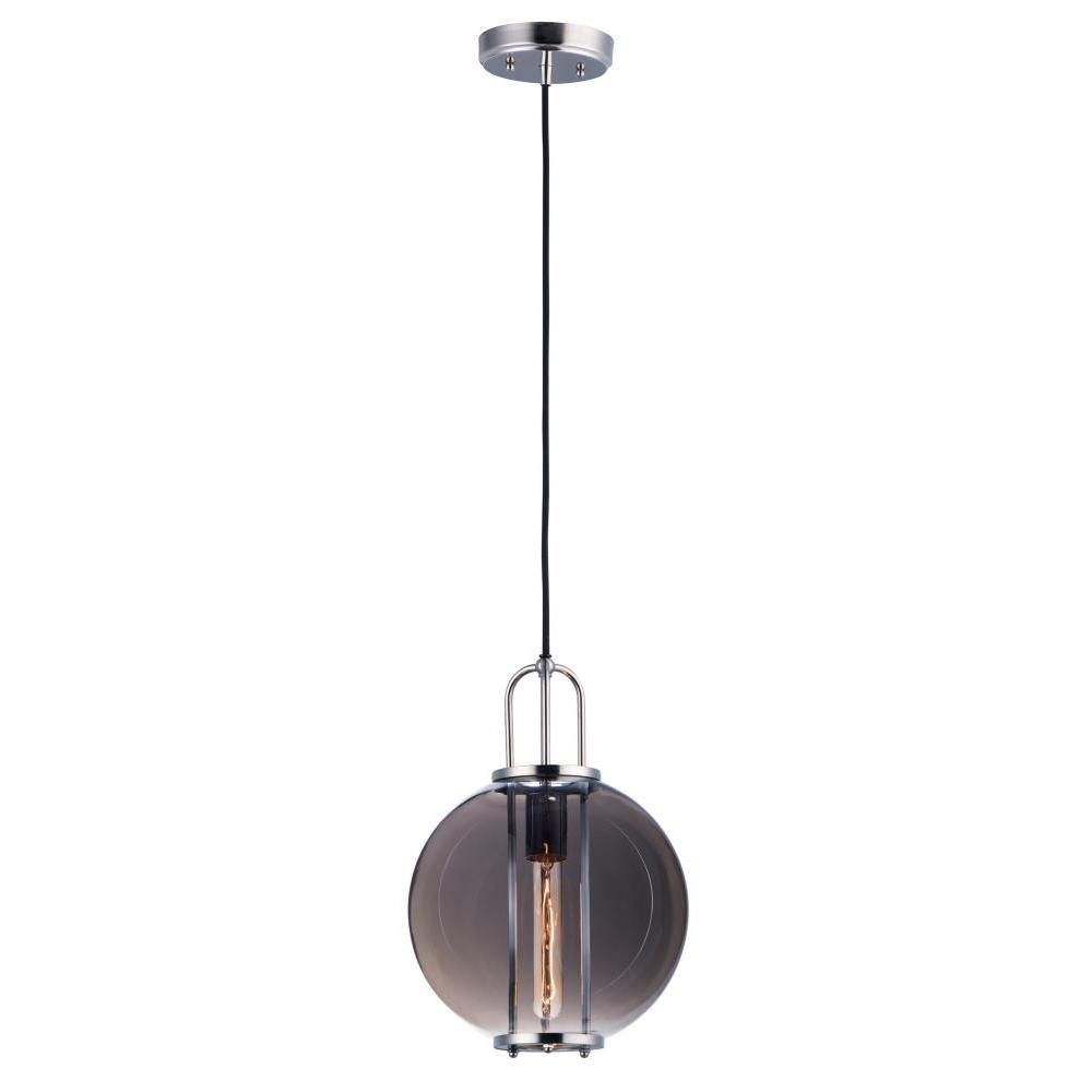 Maxim Lighting 10084MSKPN Minaret 10.5 Inch Semi Flush Mount Light – Polished Nickel