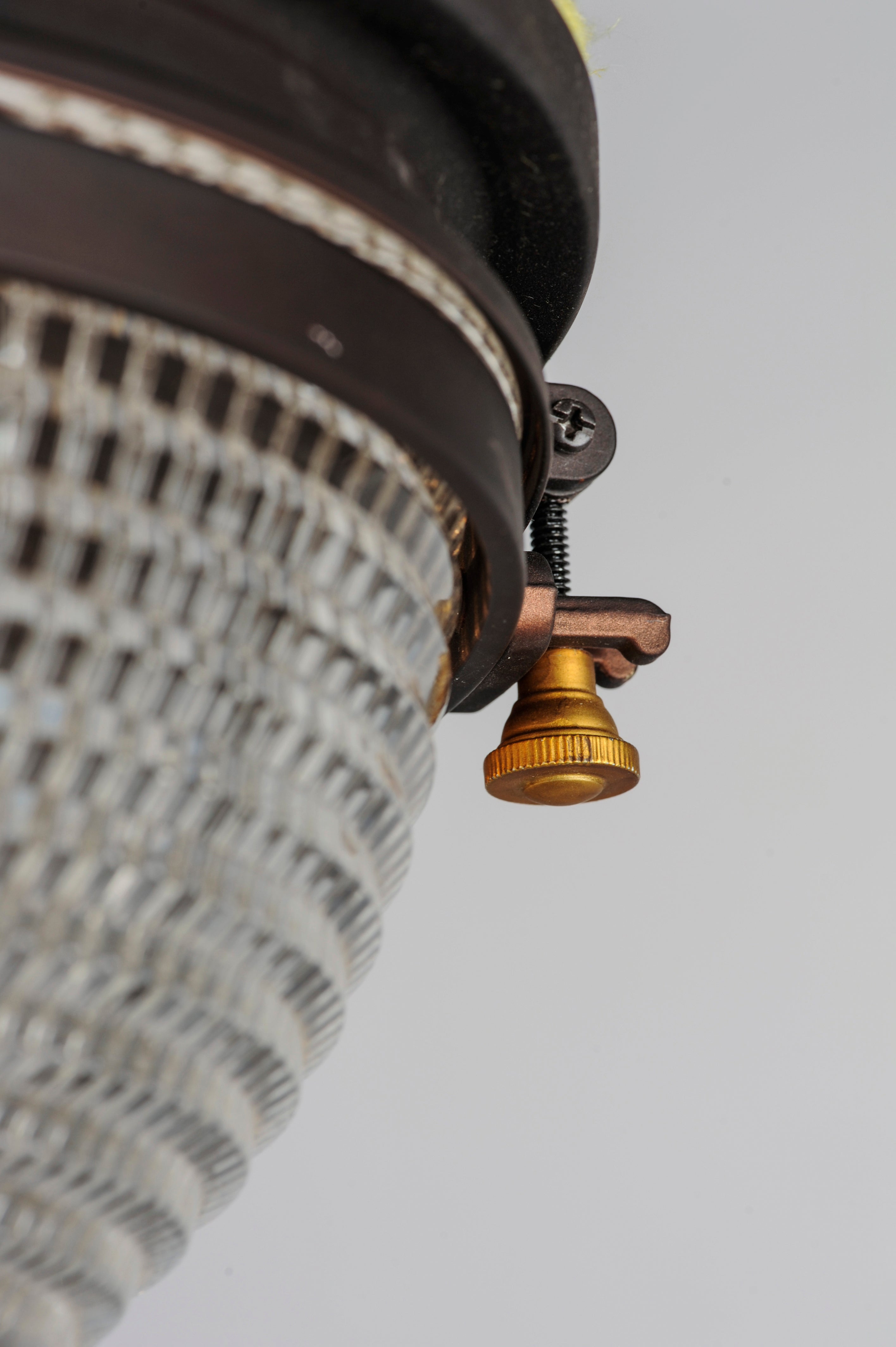 11 Inch Outdoor Flush Mount – Oil Rubbed Bronze / Antique Brass