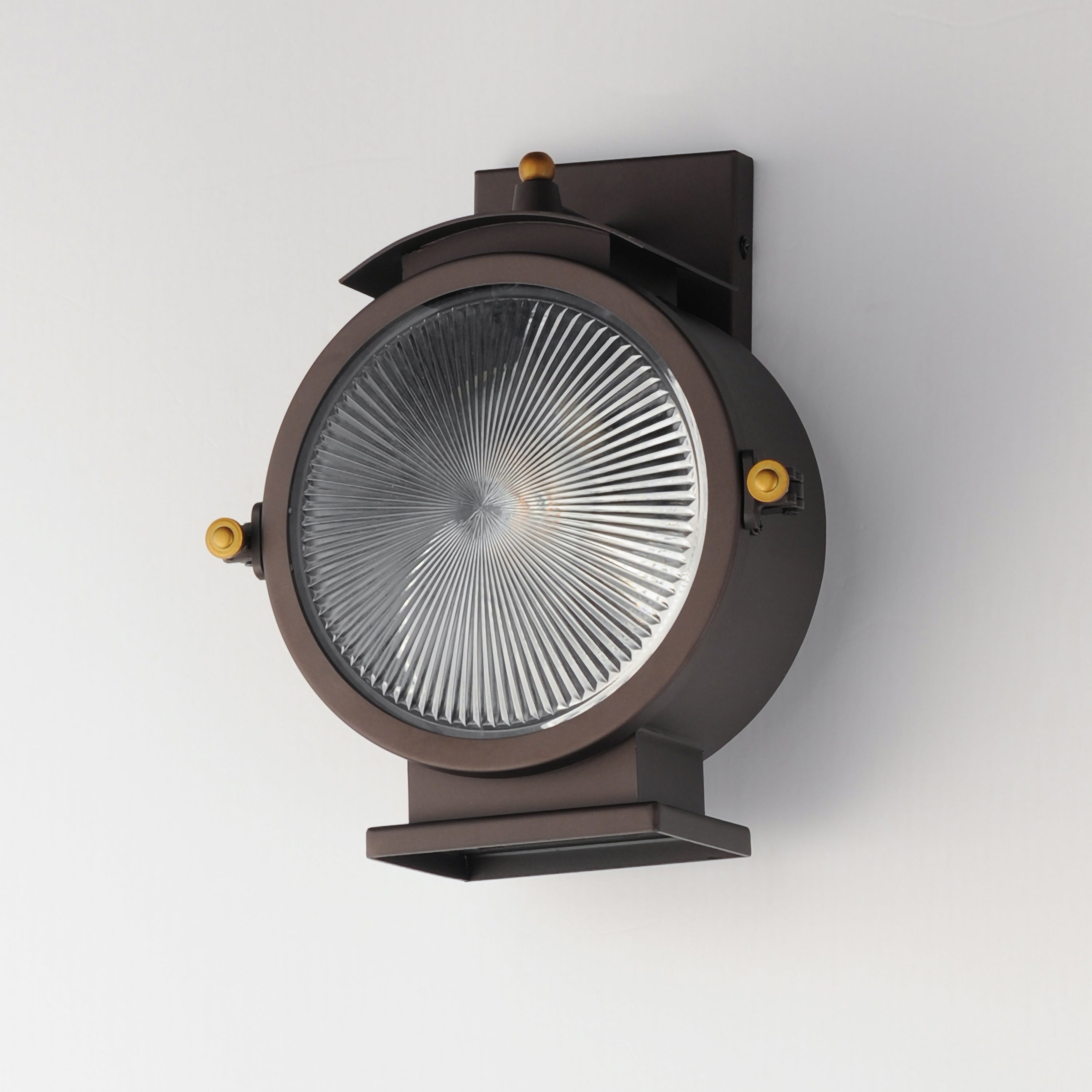 11 Inch Outdoor Wall Sconce – Oil Rubbed Bronze / Antique Brass