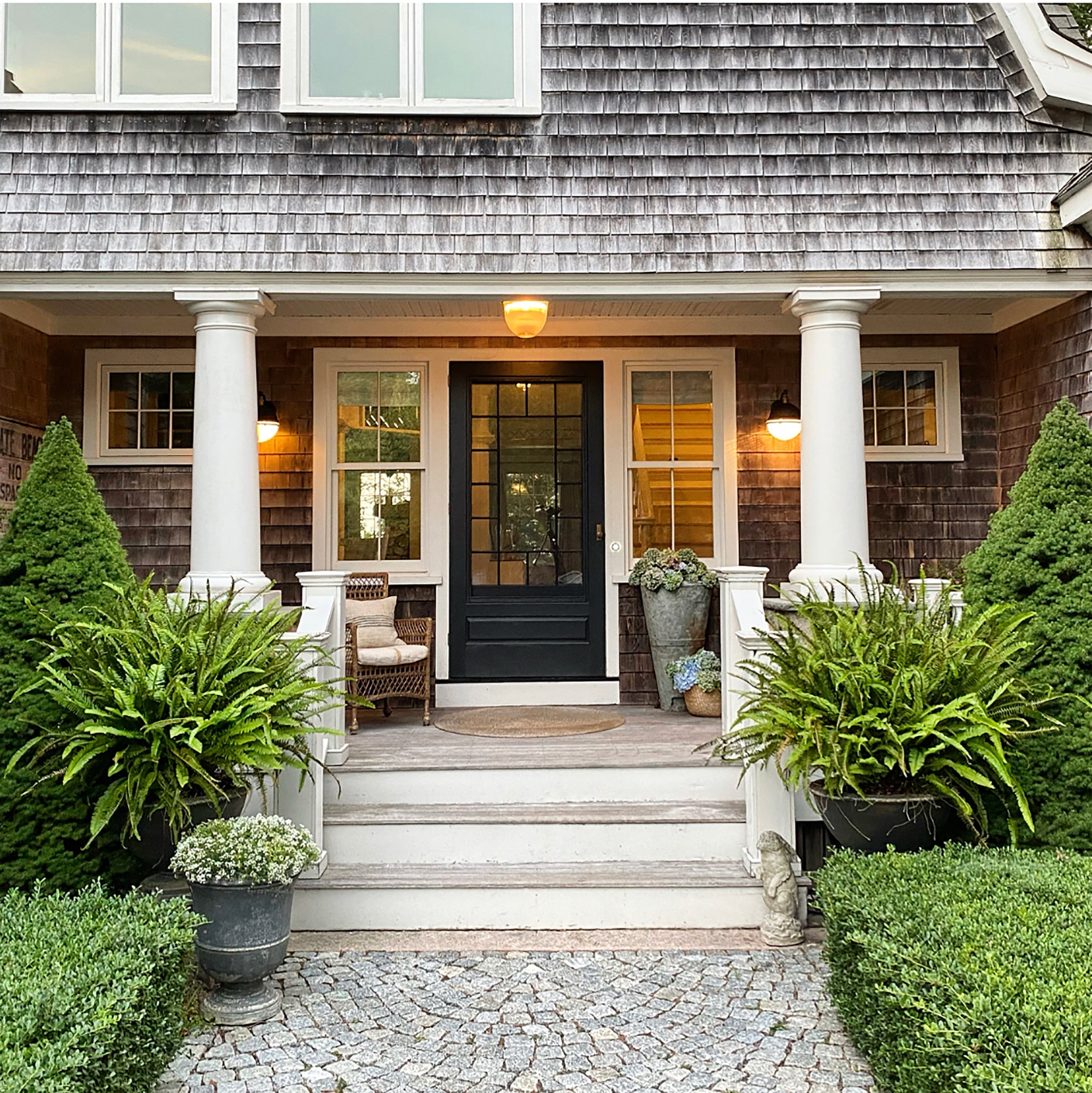 11 Inch Outdoor Wall Sconce – Oil Rubbed Bronze / Antique Brass