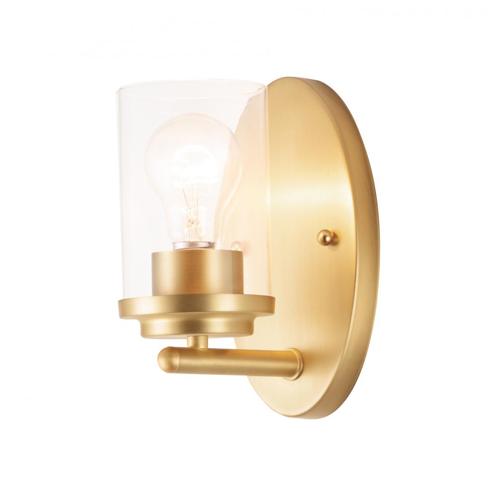 Maxim Lighting 10211CLSBR Corona 4.5 Inch Bathroom Vanity - Satin Brass