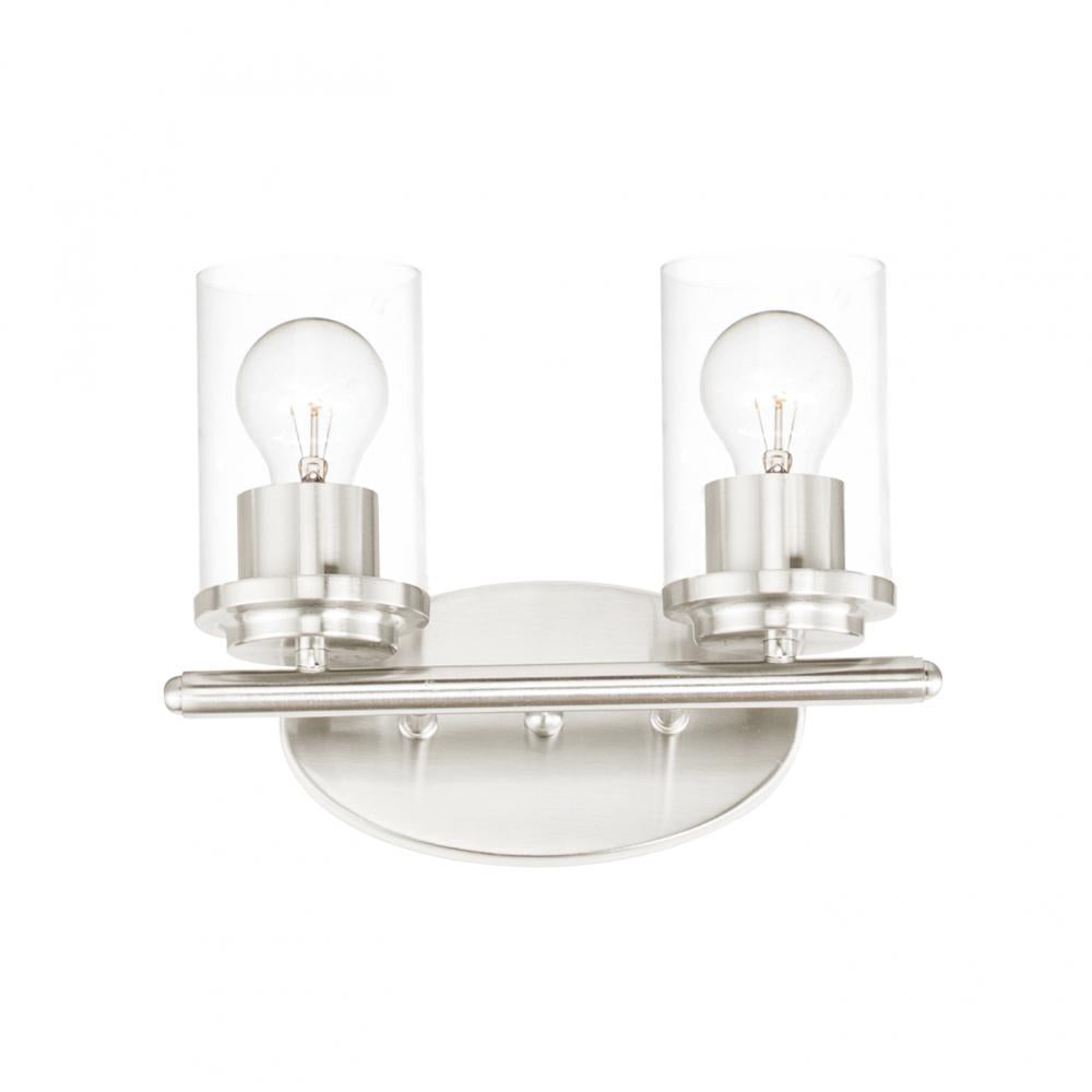 Maxim Lighting 10212CLSN 12 Inch 12 Bathroom Vanity - 12 Inch Bathroom Vanity Light – Satin Nickel