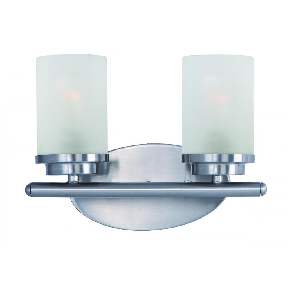 Maxim Lighting 10212FTSN 12 Inch 12 Bathroom Vanity - 12 Inch Bathroom Vanity Light – Satin Nickel