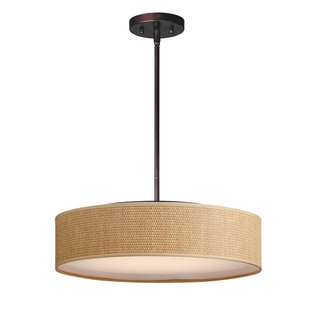 Maxim Lighting 10226GCOI Prime 20 Inch Semi Flush Mount Light – Oil Rubbed Bronze