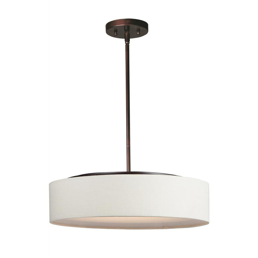 Maxim Lighting 10226OMOI Prime 20 Inch Semi Flush Mount Light – Oil Rubbed Bronze