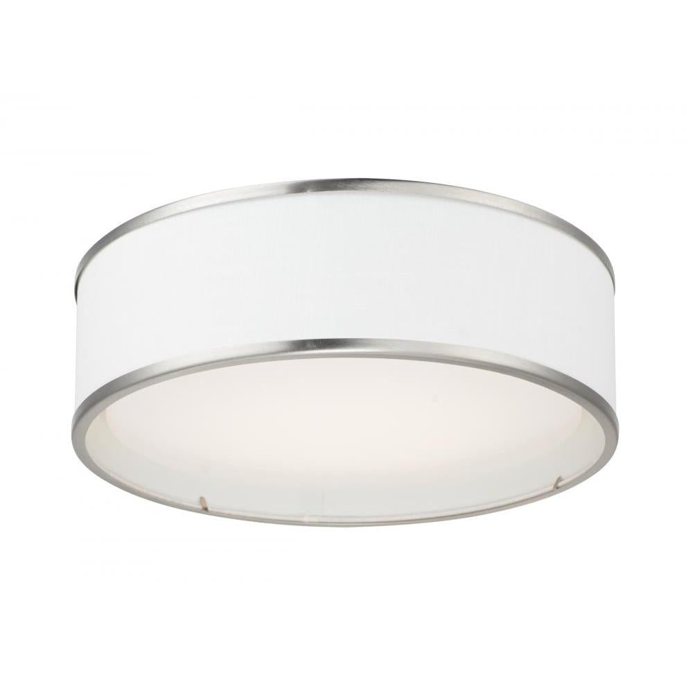 Maxim Lighting 10231WLSN Prime 16 Inch Flush Mount Light – Satin Nickel