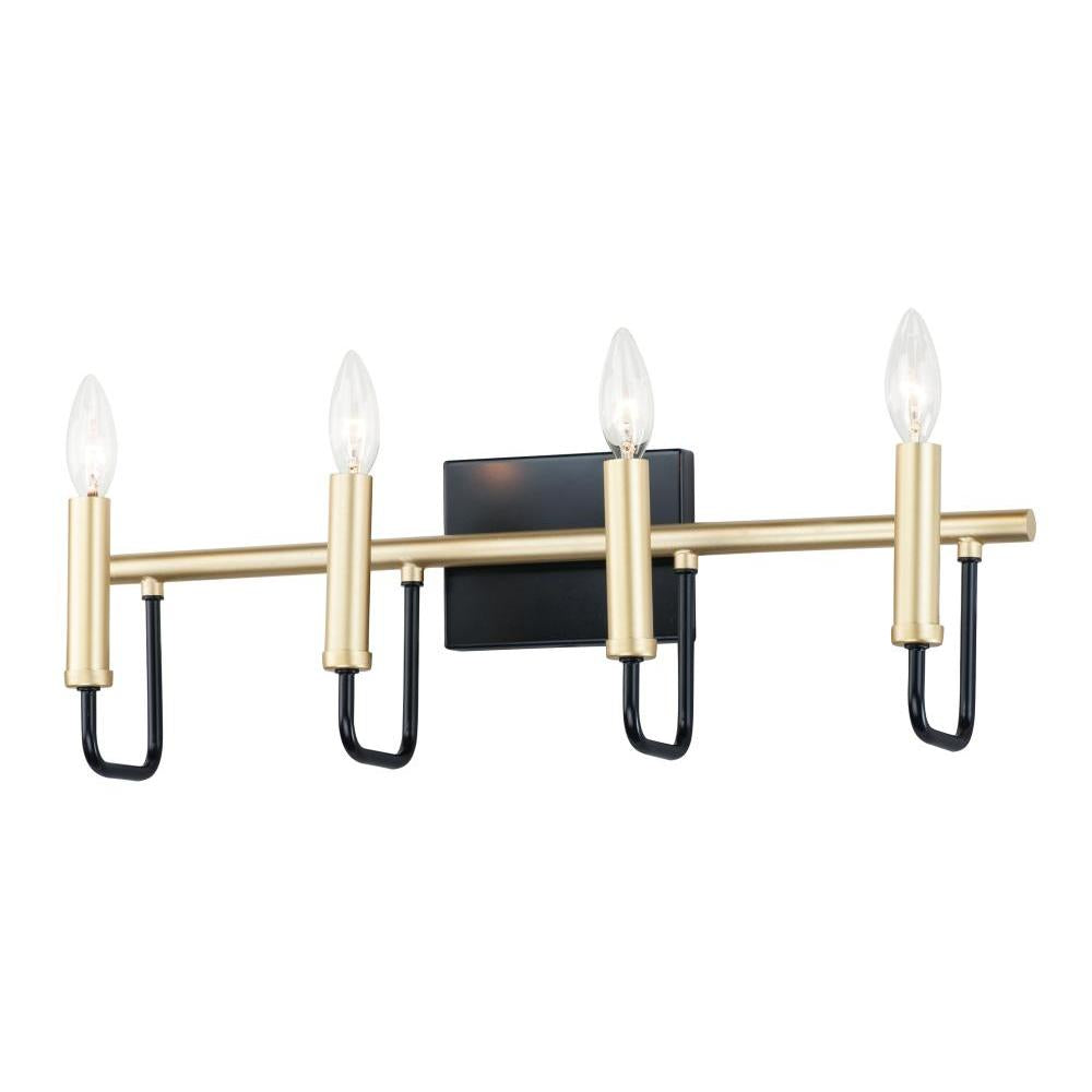 Maxim Lighting 10254BKGLD Sullivan Wall Sconce - Black / Gold
