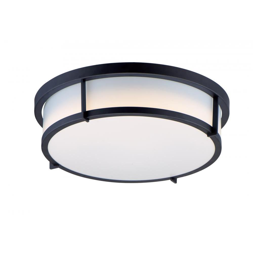 Maxim Lighting 10272WTBK Rogue E26 13 Inch Flush Mount Light – Black