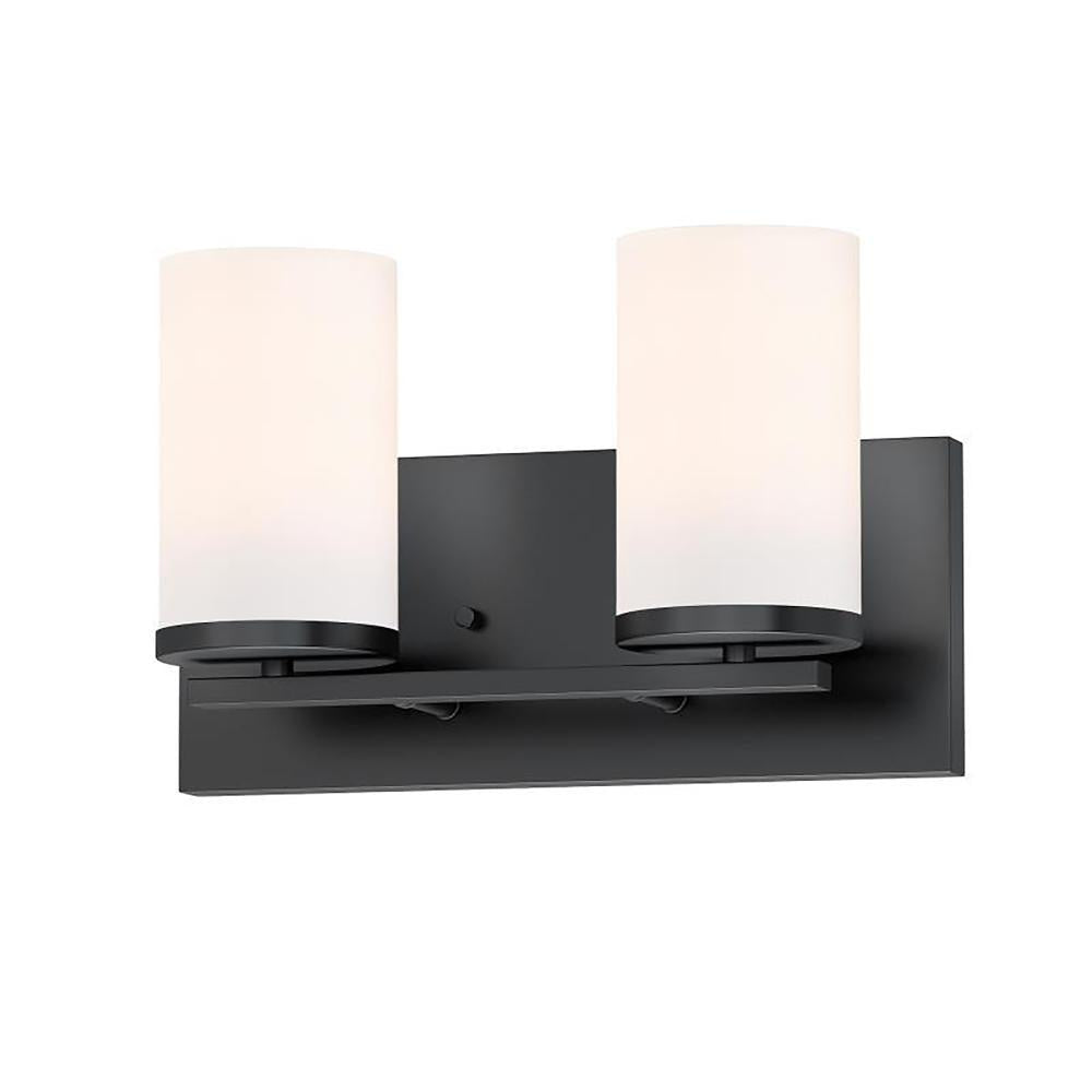Maxim Lighting 10282SWBK 12 Inch 12 Bathroom Vanity - 12 Inch Bathroom Vanity Light – Black