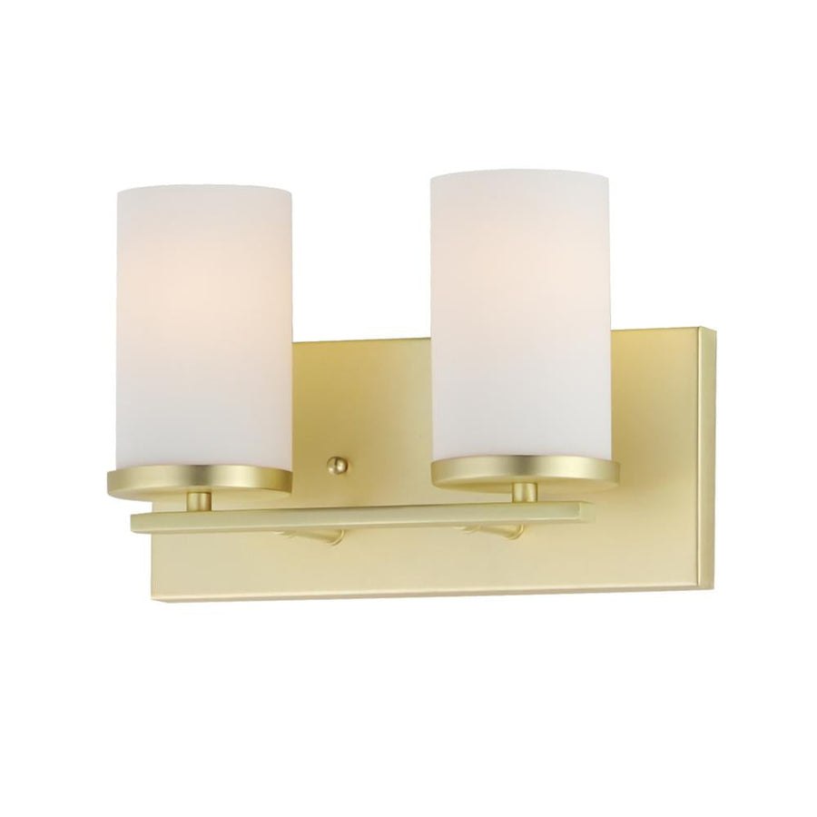 Maxim Lighting 10282SWSBR 12 Inch 12 Bathroom Vanity - 12 Inch Bathroom Vanity Light – Satin Brass