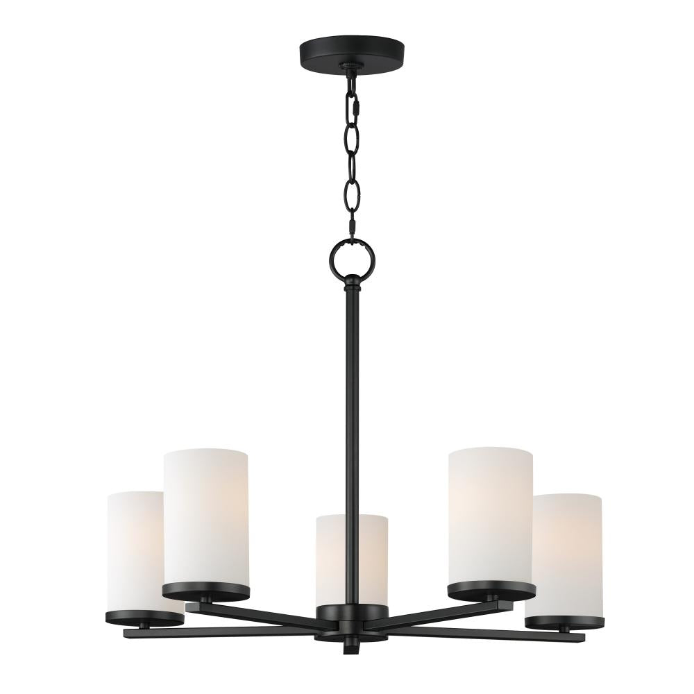 Maxim Lighting 10286SWBK Lateral 24 Inch Chandelier – Black